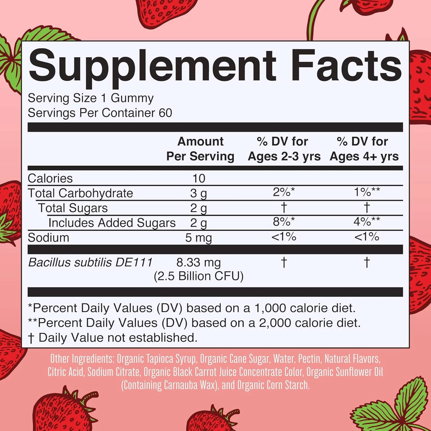 MaryRuth's Kids Probiotic Gummies Strawberry Flavor - Image 2